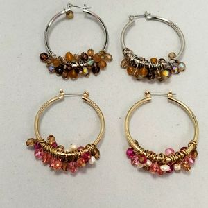 2 hoop earrings